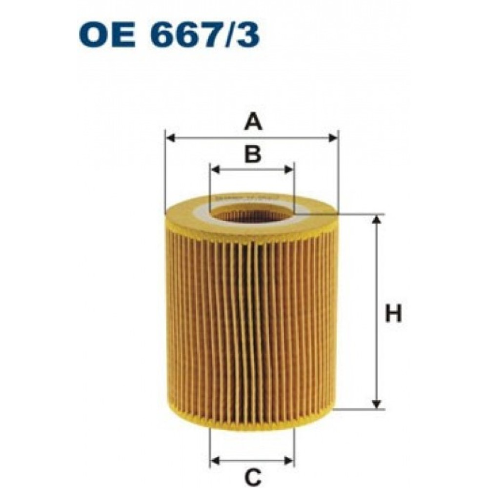 FLT-OE667/3 YAĞ FİLTRESİ (CITROEN C5 III 3.0HDI 09-/LAND ROVER DISCOVERY 3.0TD 09-/RANGE ROVER 3.0TD 09-)(JDE8751)